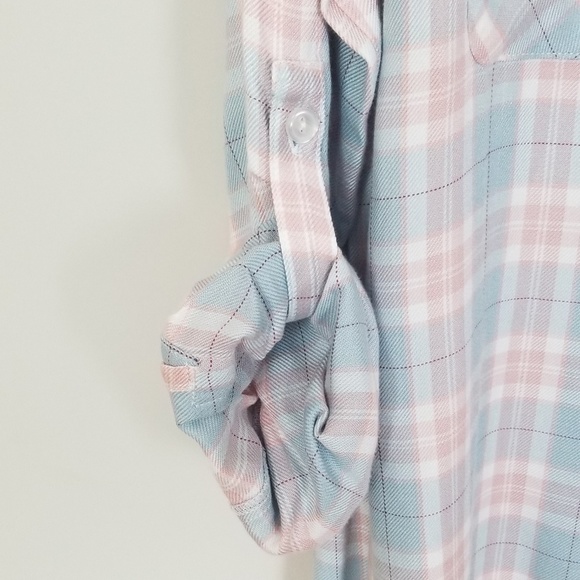 NWT Sanctuary TomBoy Plaid Long Sleeves Shirt M - Picture 5 of 8